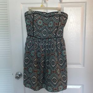 Francesca’s strapless mini dress